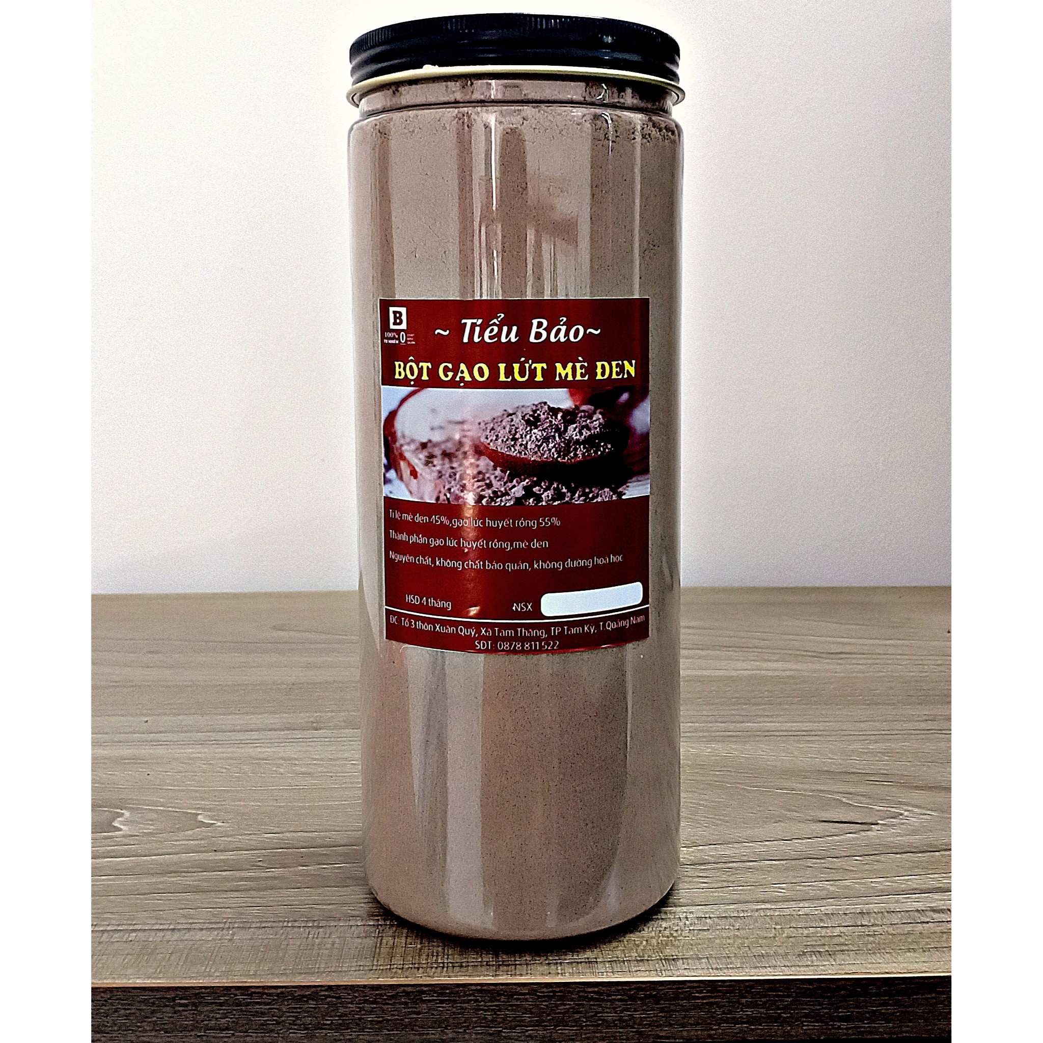 [Giá Xưởng] 1KG bột mè đen gạo lức huyết rồng