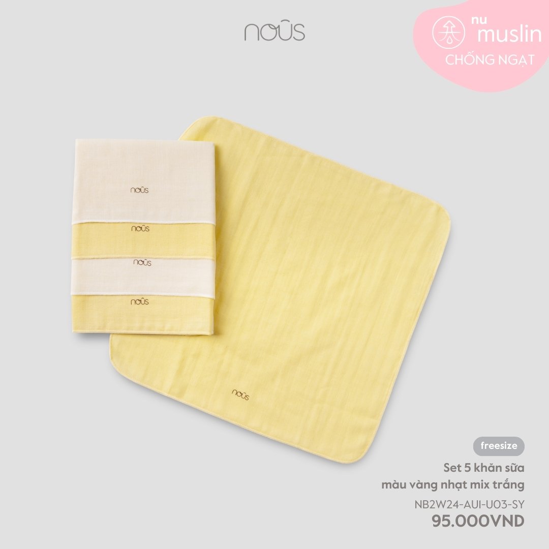 Set 5 khăn sữa Nous cho bé