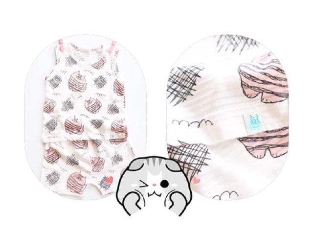 Bộ cotton giấy BA LỖ siêu mát, siêu nhẹ