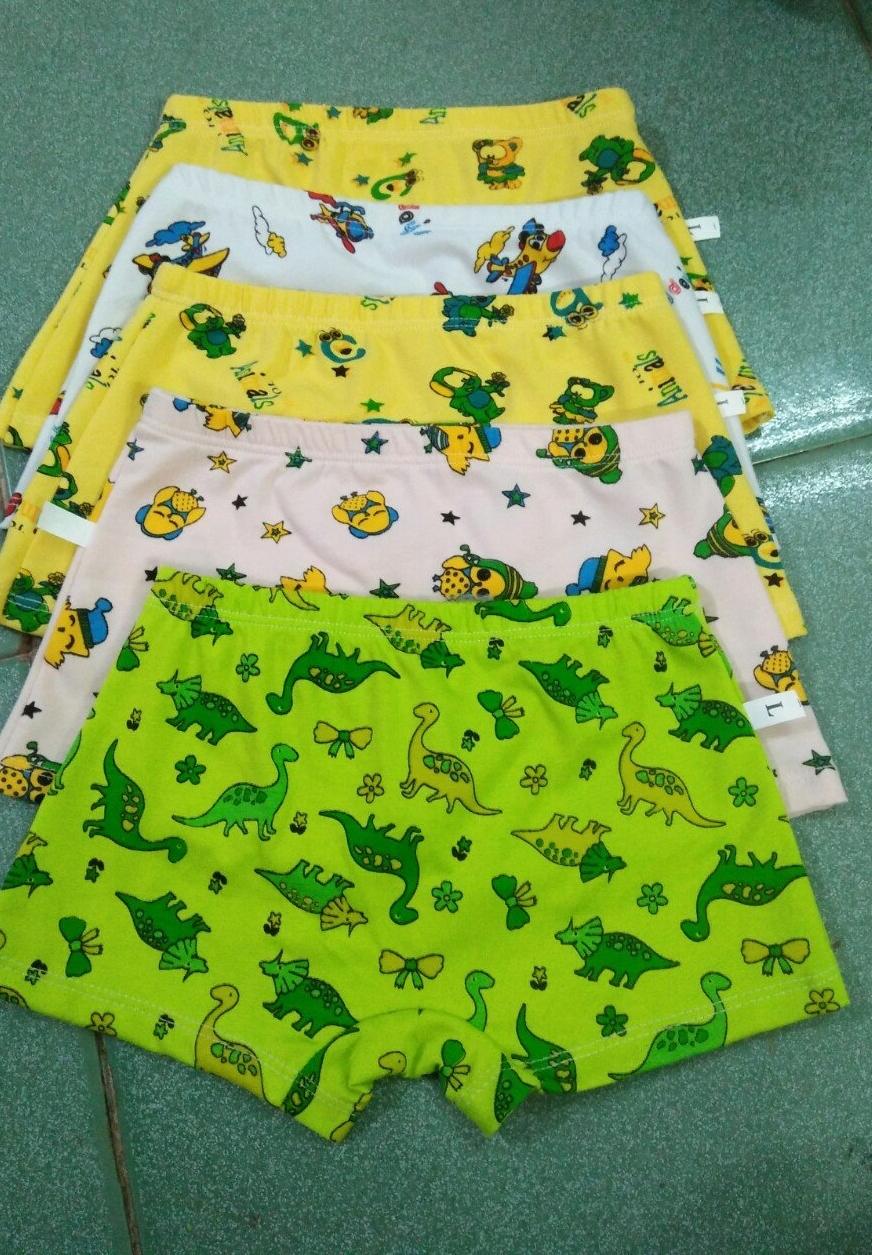 [HCM]Quần chip đùi bé trai - coton lụa - set 10 cái - quần lót con trai