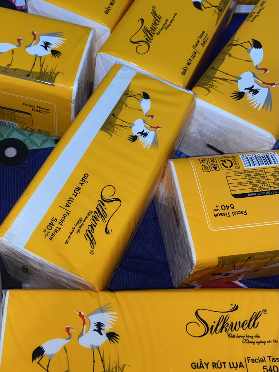 BỊCH 10 gói Giấy ăn giấy rút lụa cao cấp 3 lớp 200 Silkwell