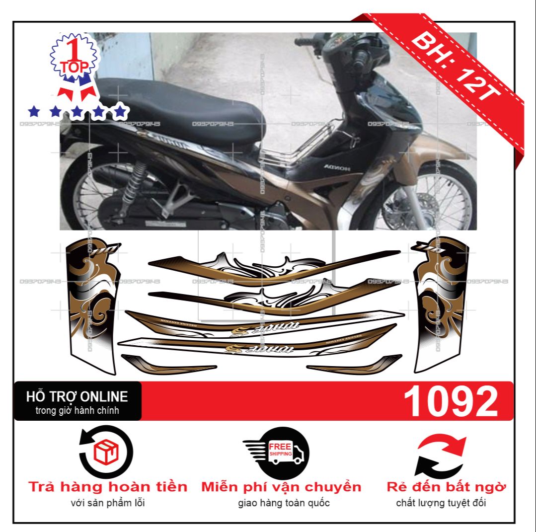 Tem rời wave S 110 mẫu zin