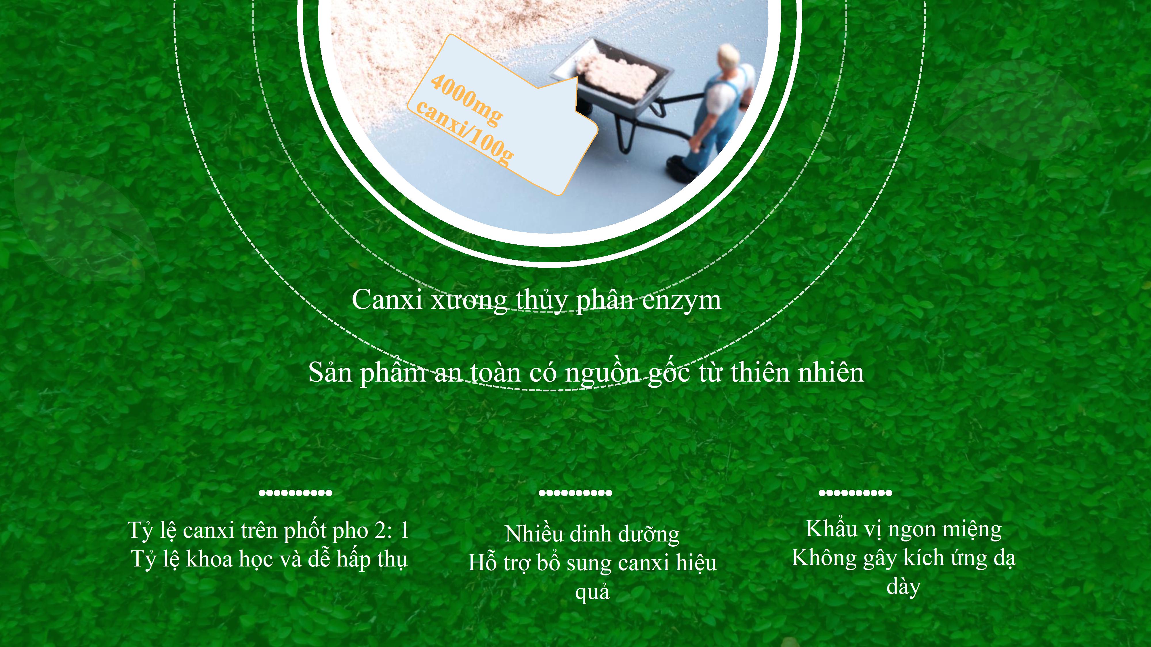 Canxi hữu cơ dạng bột hòa tan dành cho người lớn