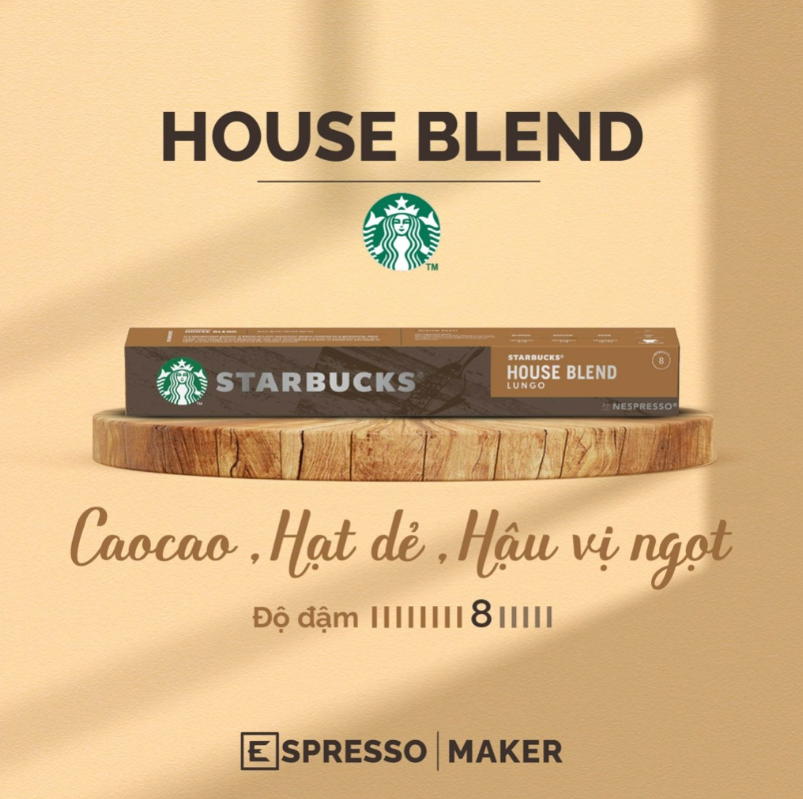 Starbucks Nespresso Coffee Capsules, Nespresso Coffee Capsules, Box of 10, Many Flavors, Imported from Germany, Genuine Products