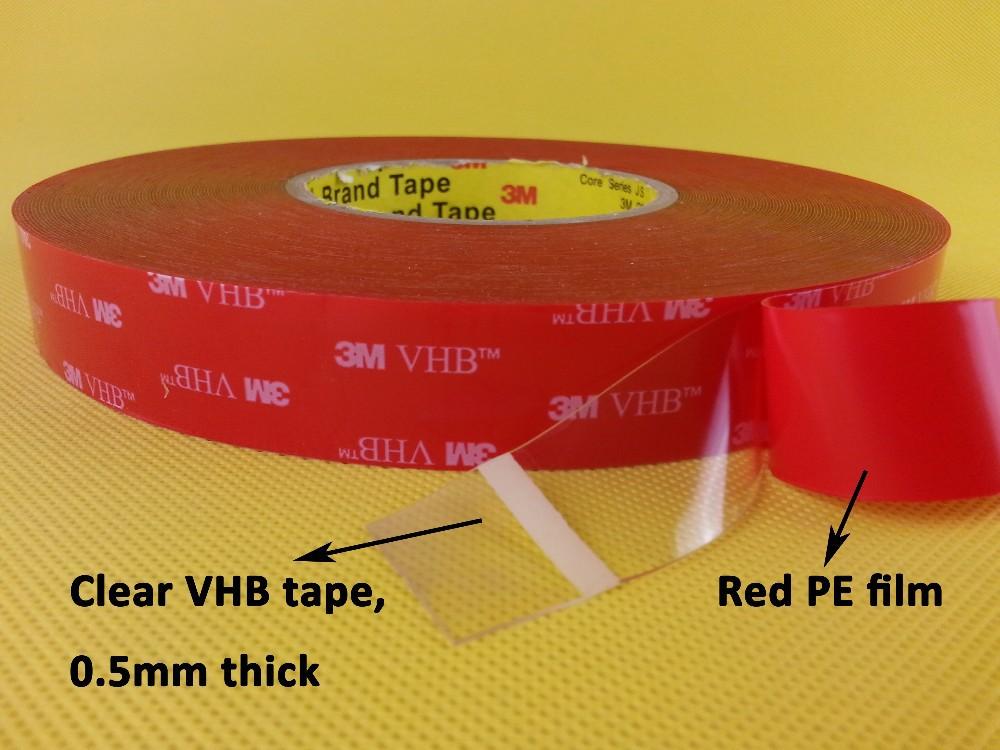 Băng keo 2 mặt 3M VHB 4905 20mmx33m (Đỏ)