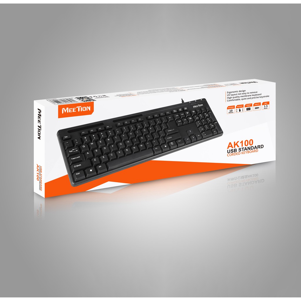 Bàn phím có dây chuẩn USB - Meetion AK100