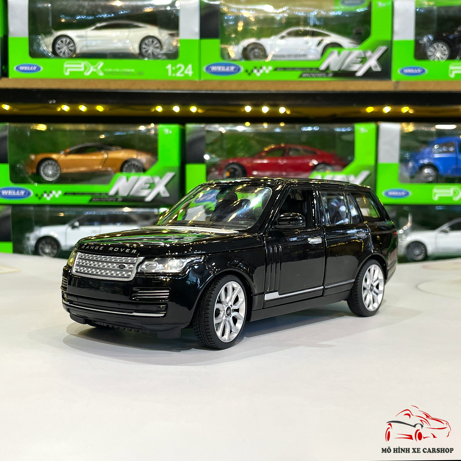 Xe mô hình sắt Land Rover Range Rover hãng Rastar tỉ lệ 1:24 màu đen