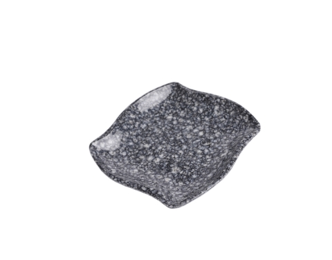 Dĩa Nhựa Melamine Vân Đá Đen/Xanh Nhiều Size