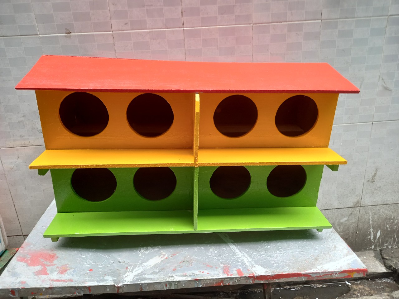 Chuồng chim bồ câu 8 Lỗ bằng gỗ