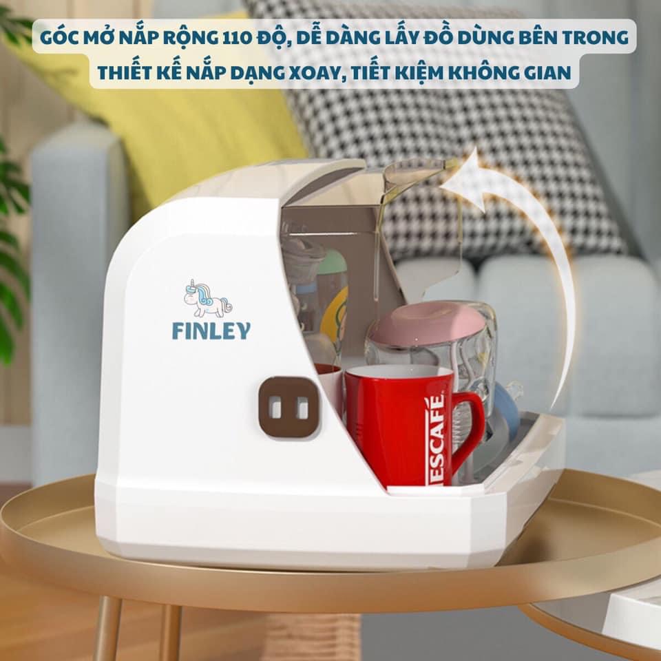Giá Khay úp bình sữa chén bát Finley cao cấp có nắp đậy