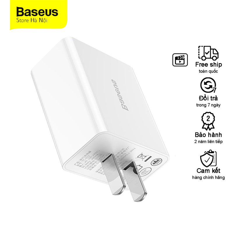 Củ sạc Baseus M02 chính hãng hỗ trợ sạc nhanh 10w 10.5W 5V 2.1A củ sạc nhanh baseus sạc iphone
