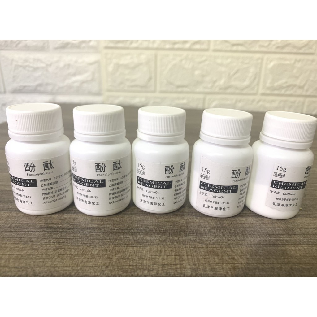 Phenolphtalein Dạng Bột 15G - Bột Phenolphtalein Chất Chỉ Thị Kiềm