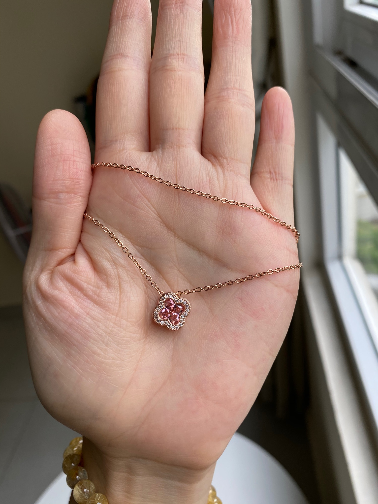 Crystal Clover Necklace