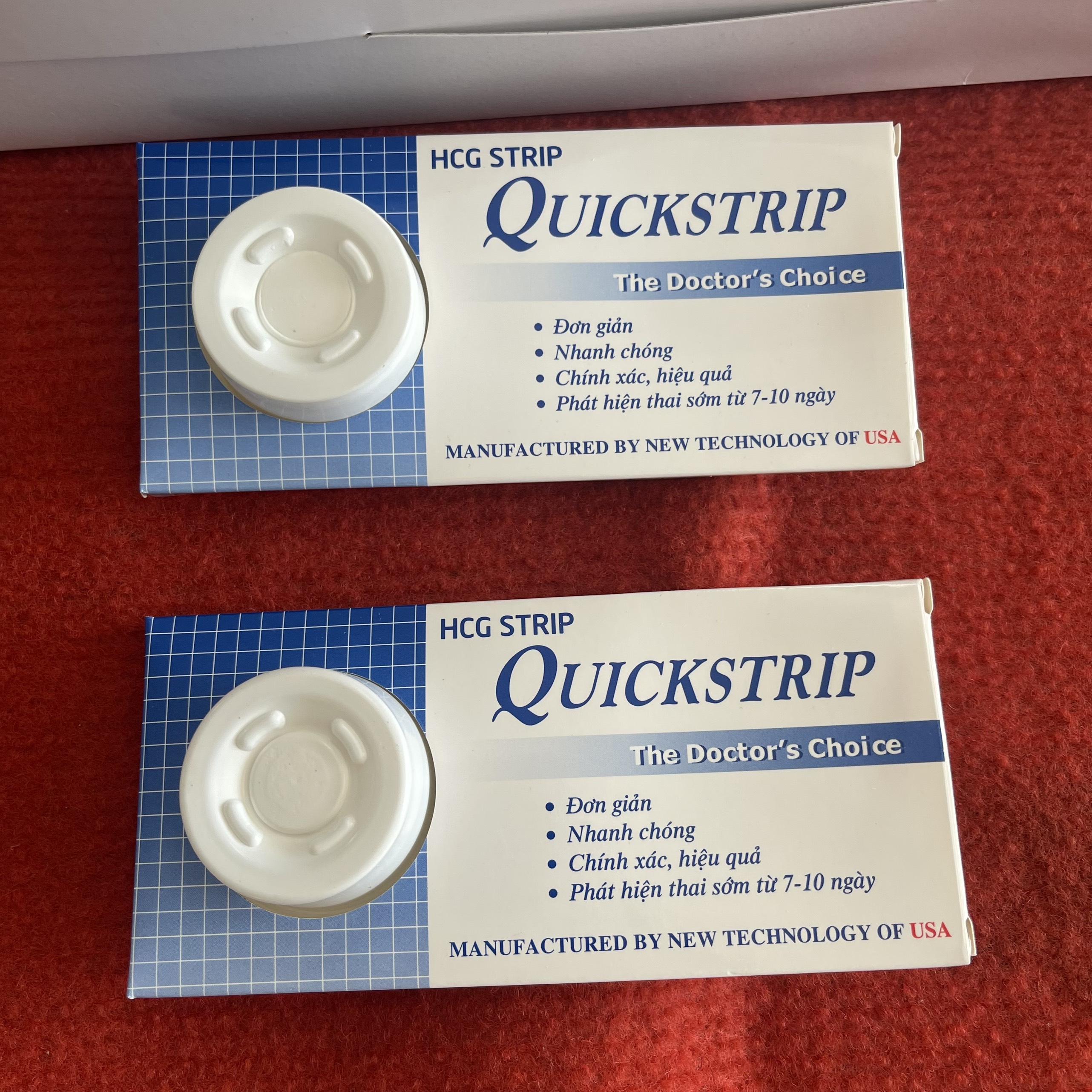 QUE THỬ THAI QUICKSTRIP HÀNG CHÍNH HÃNG