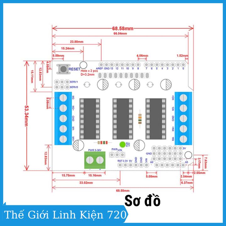 Module điều khiển động cơ L293D