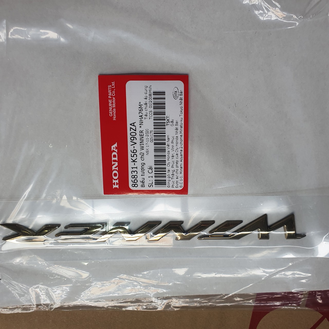 TEM SƯỜN HONDA WINNER V1 MÀU VÀNG