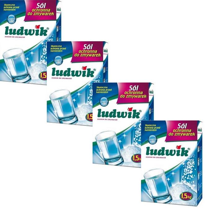 Muối rửa bát Ludwik chuyên dùng cho máy rửa chén( muối làm mềm nước Ludwik hộp 1,5kg)