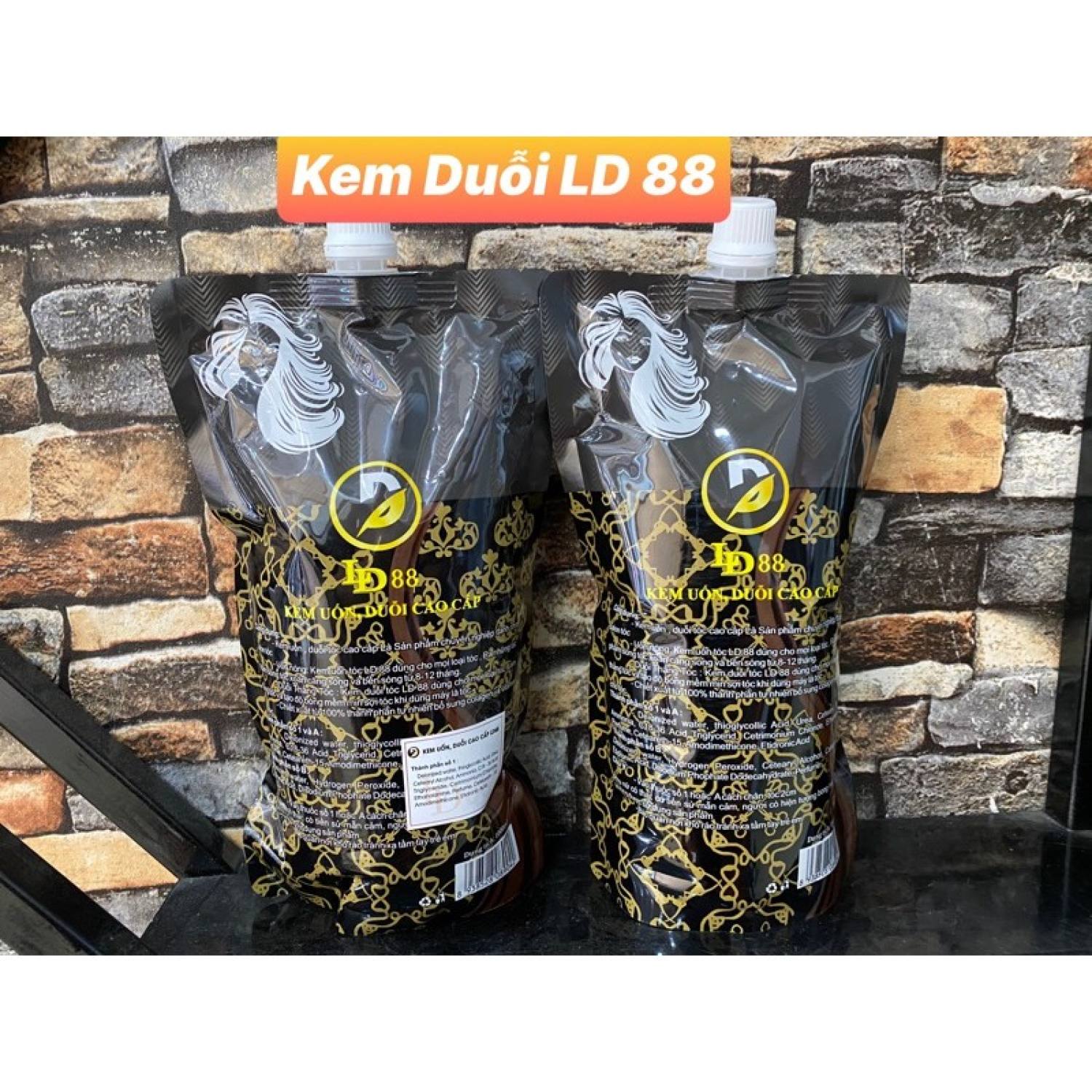 Kem duỗi tóc LD88 siêu thẳng 1000ML X2 TÚI