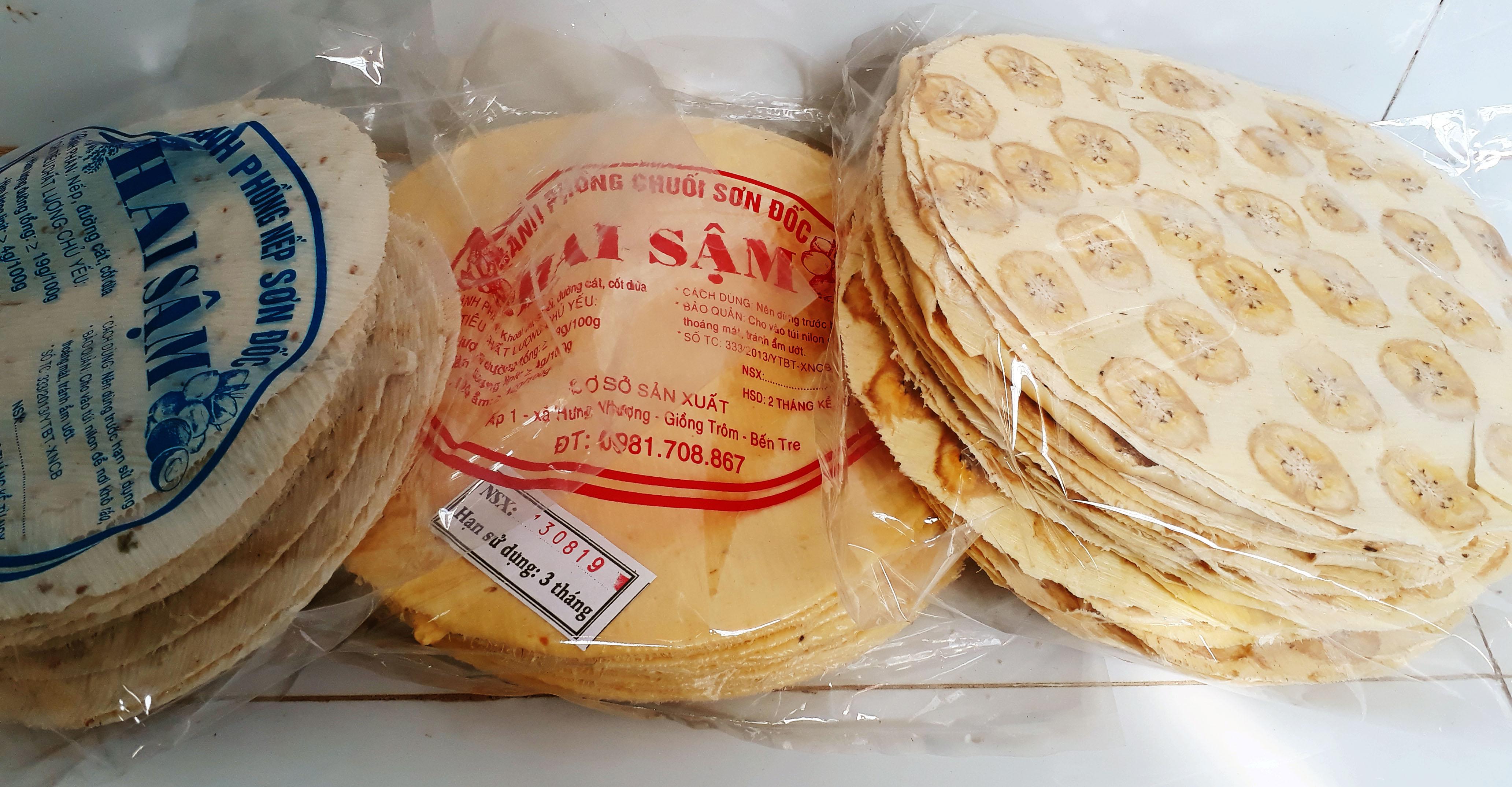 combo bánh phồng sơn đốc (mì sữa,mì tráng chuối, nếp lớn)
