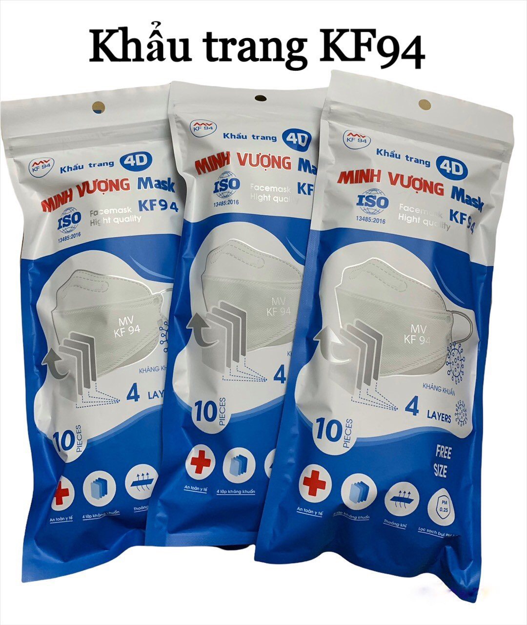 Khẩu trang  4D KF94 Minh Vượng