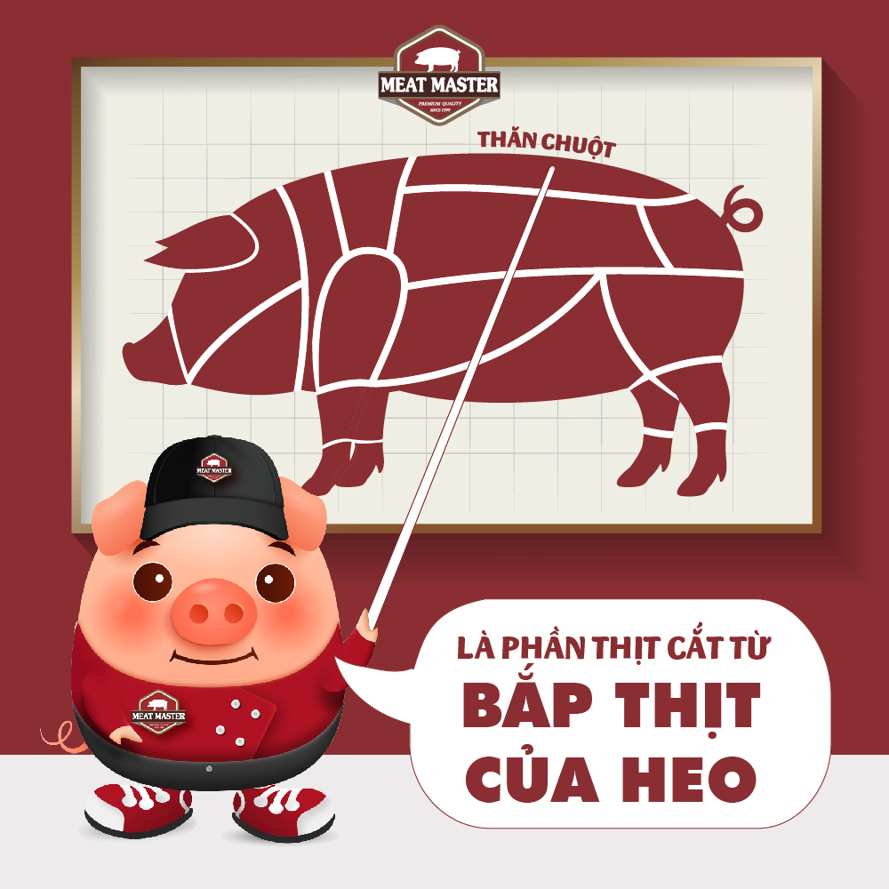 Thăn chuột heo Meat Master ( 400G ) - Thịt heo mát ngon, mềm mọng, ngọt thịt