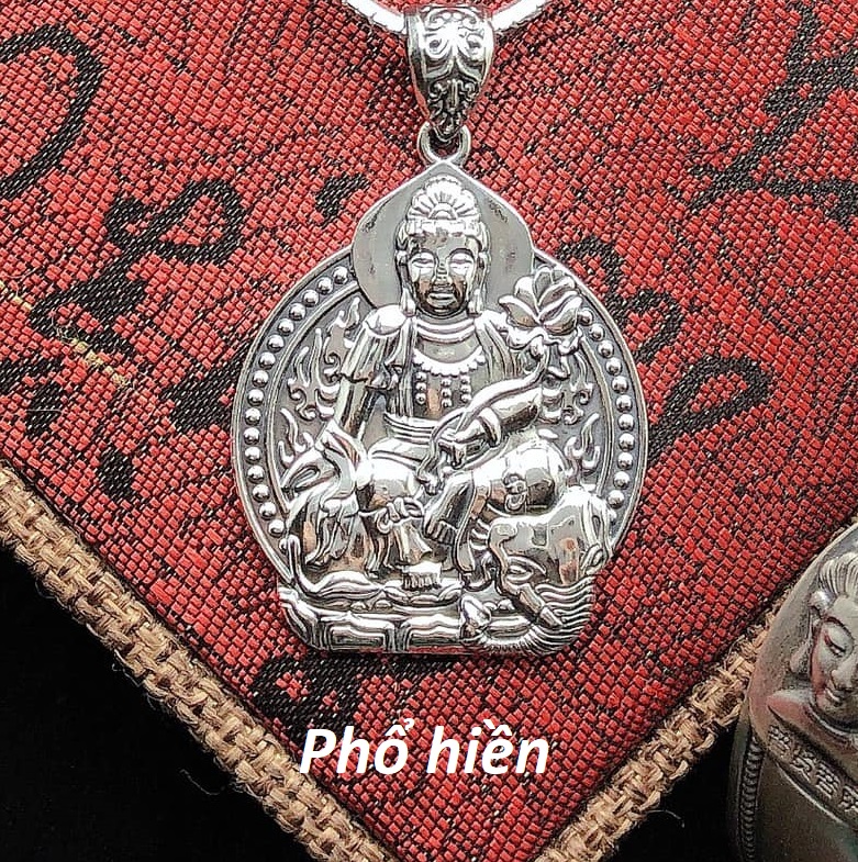 Mặt dây chuyền bạc ta Phật bản mệnh MS29c