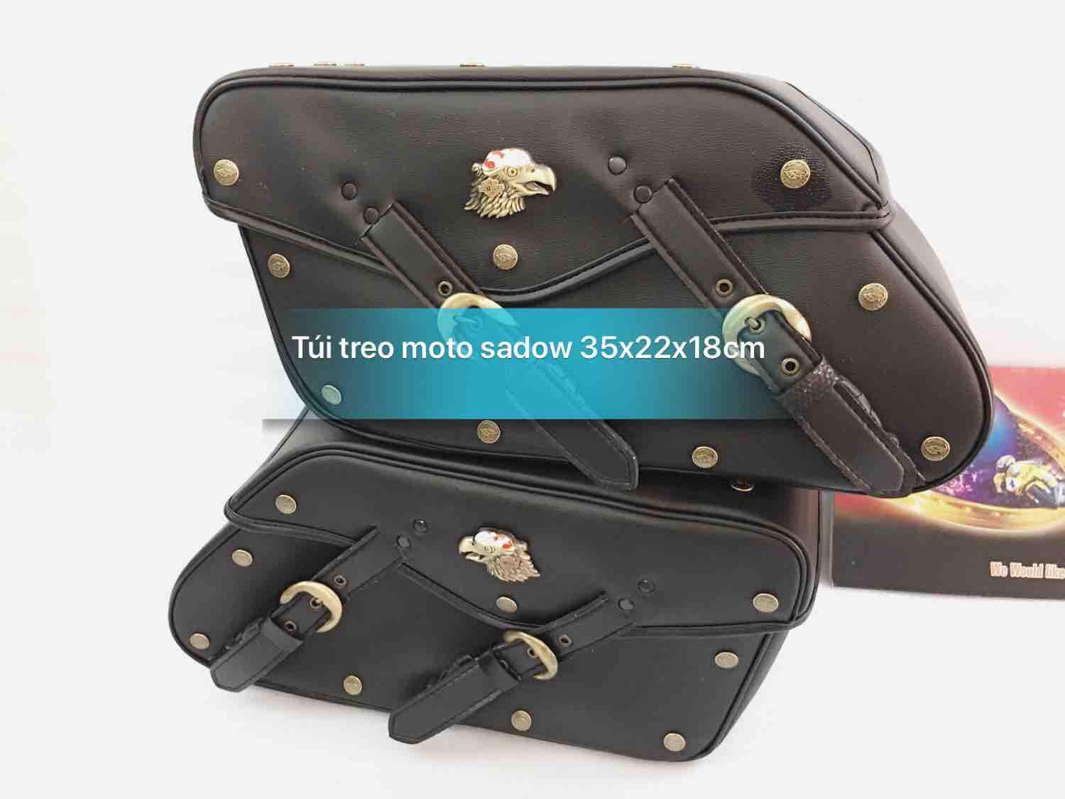 [HCM]Túi treo moto lớn có logo hàng cao cấp