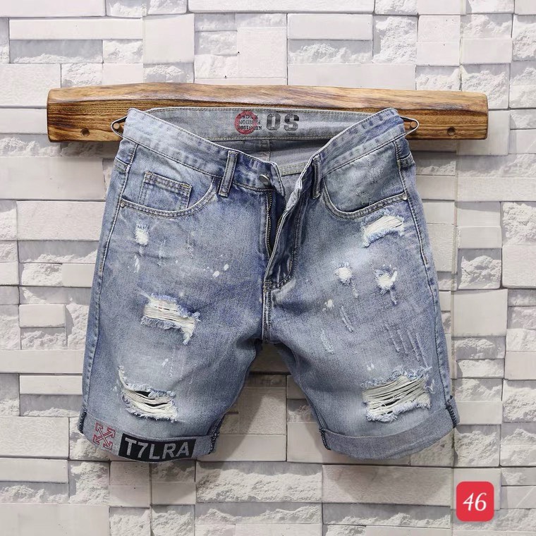 Quần short jean nam đen rách cao cấp ,full team mác, chất liệu jean , co giãn tốt ,hàng chuẩn shop DIỄM NHI SHOP BMY001
