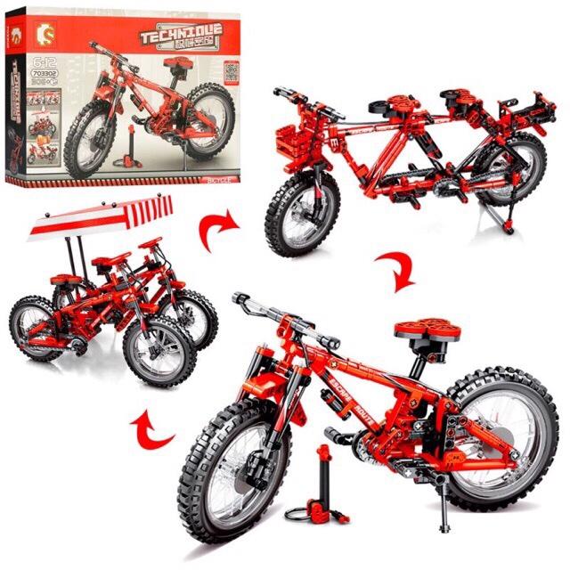 Lắp ráp Lego technic 703302 - Mô hình xe đạp leo núi 306 chi tiết