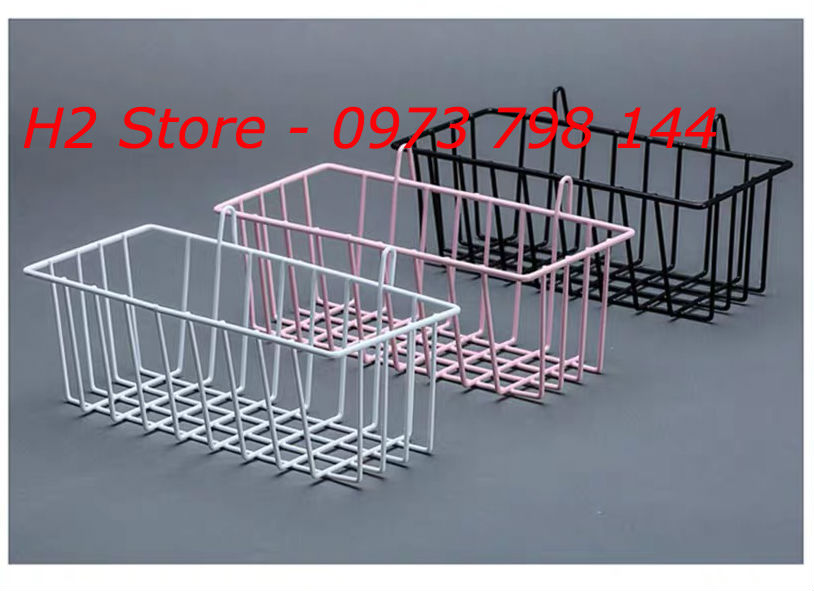 GIỎ LƯỚI ĐA NĂNG CÓ MÓC TREO, DECOR SIÊU ĐẸP ( GIỎ TRUNG )