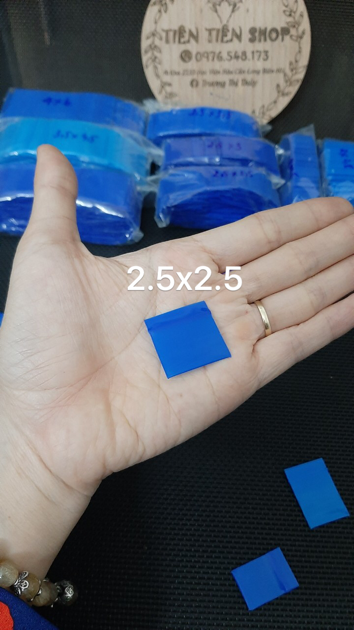 gói 100 túi zip xanh dương chọn size