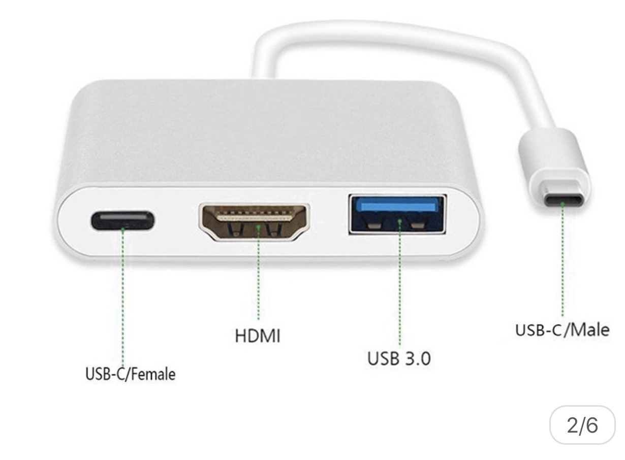 Cáp chuyển Usb 3.1 Type-C sang HDMI 1080P, Type-C Và Usb 3.0
