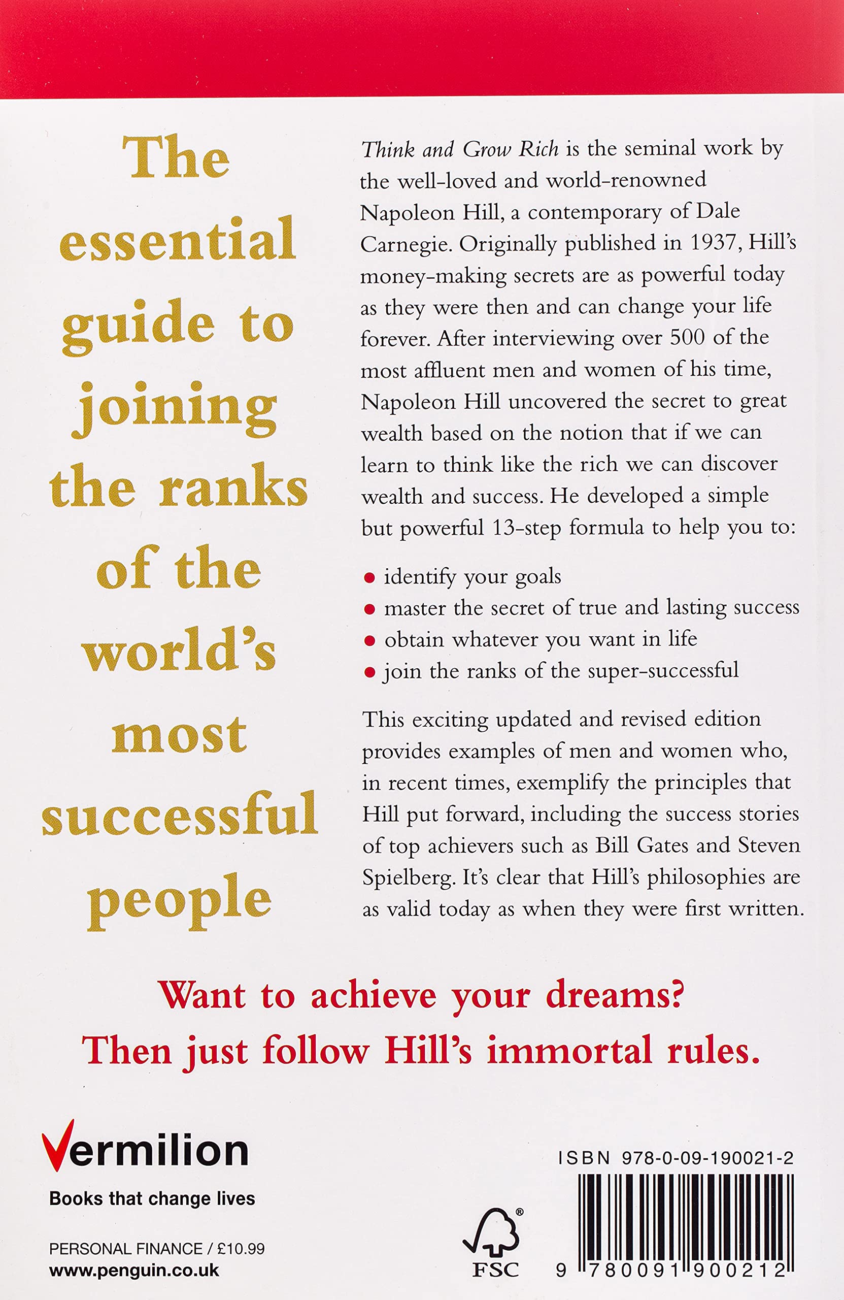 Think And Grow Rich ( Napoleon Hill )