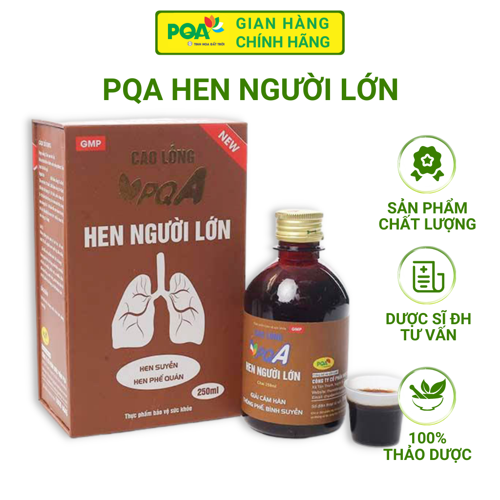 PQA Hen người lớn- chai 250ml