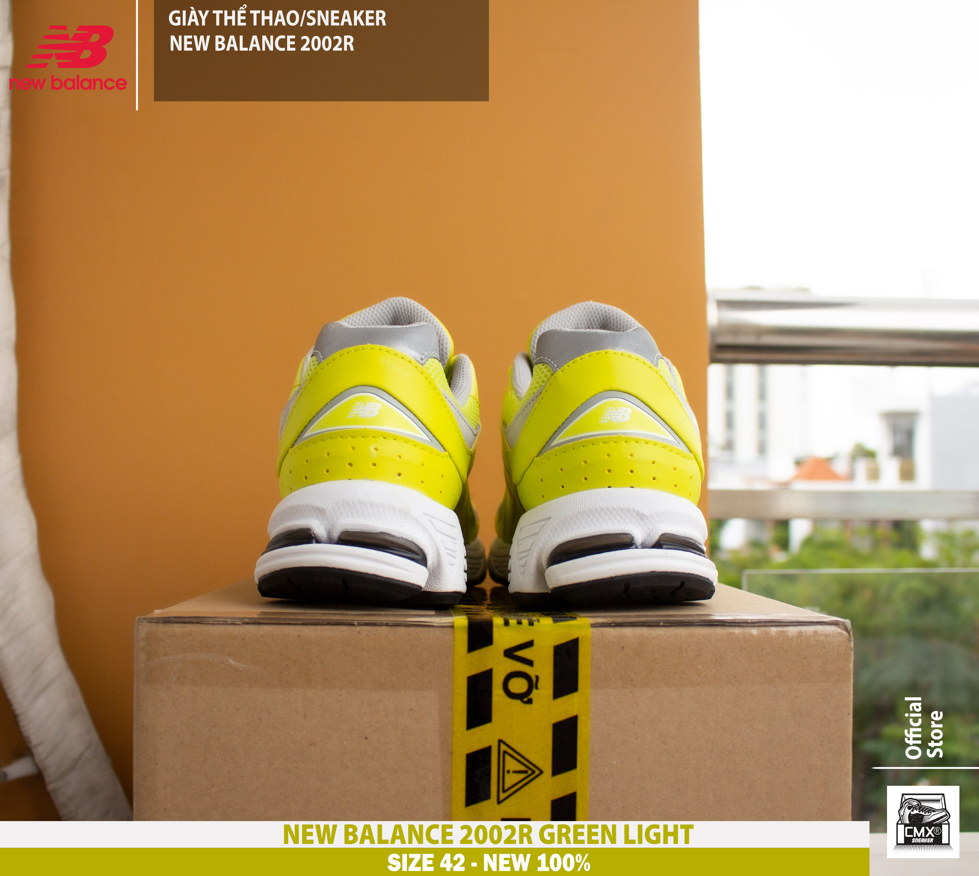 😘 [ HÀNG CHÍNH HÃNG ] Giày New Balance 2002R Green Light - AUTHENTIC 100%