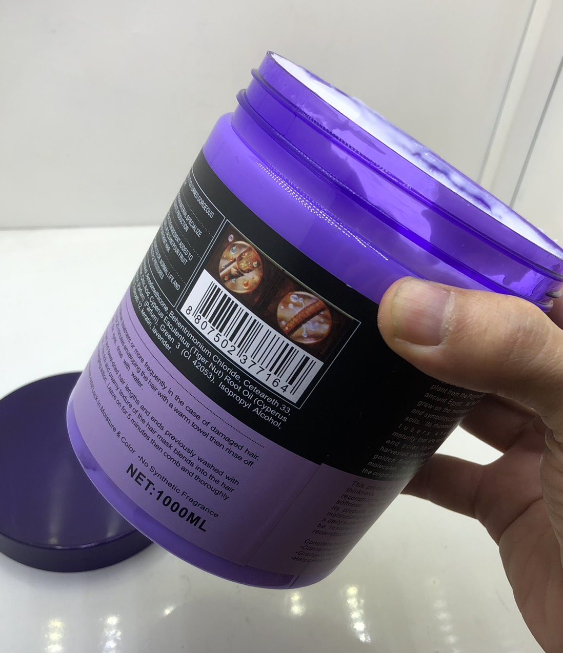 [Siêu mềm mượt]Hấp Dầu Keratin Phục Hồi Tóc Hư Tổn 1000ml Lavender