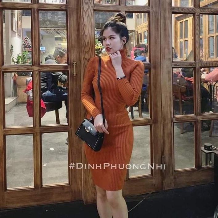 ĐẦM BODY CAO CỔ LEN DÀY ĐẸP