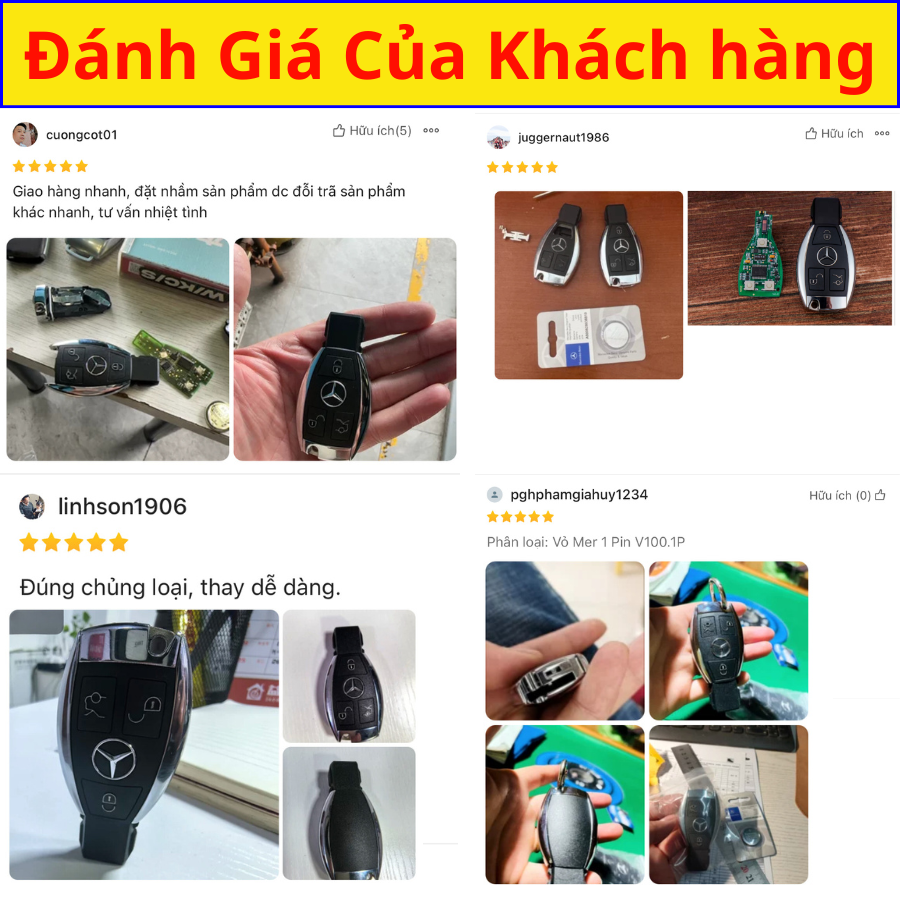 Vỏ Chìa Khoá xe Mercedes V100