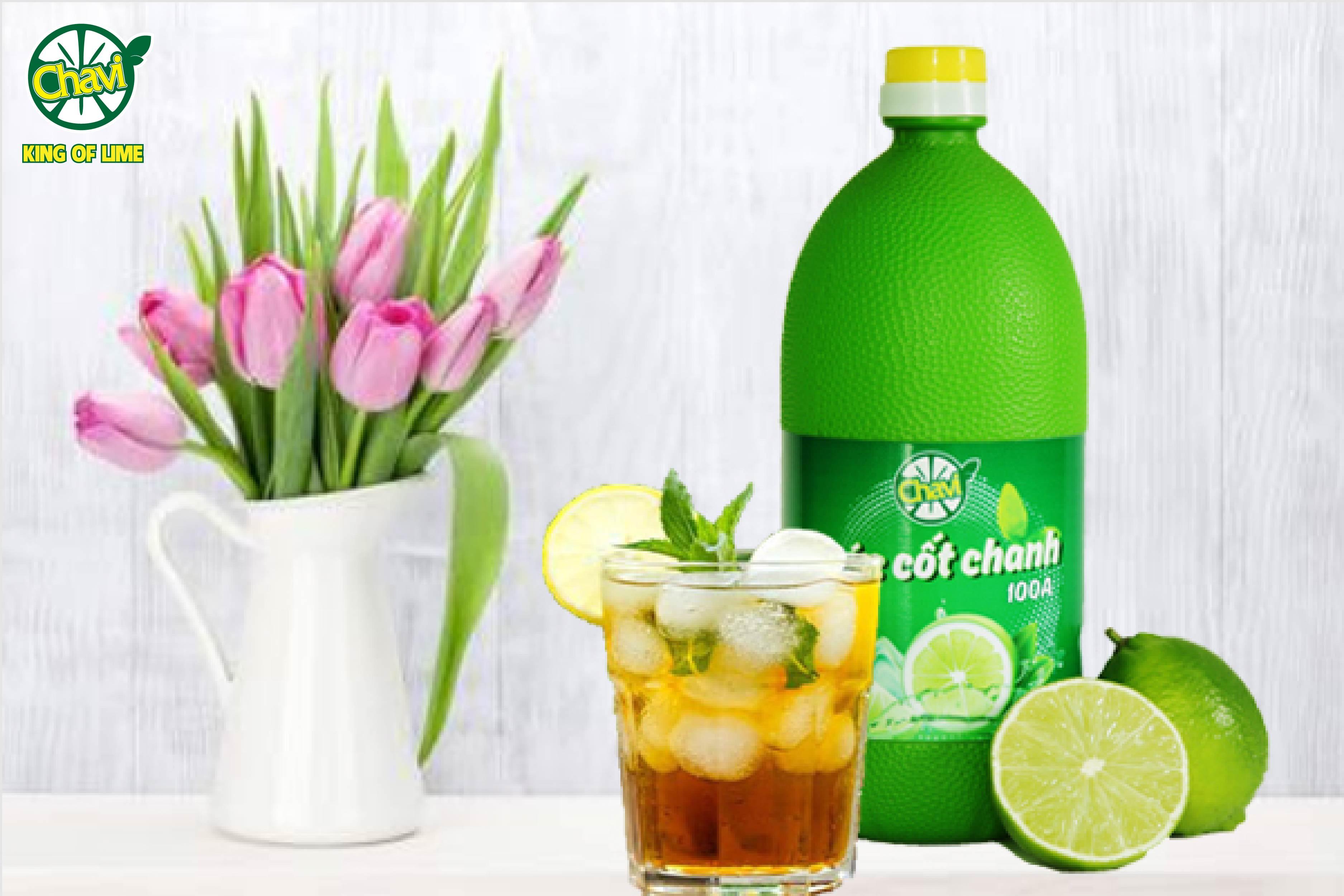 Nước Cốt Chanh Chavi bổ sung Vitamin - 1Lít