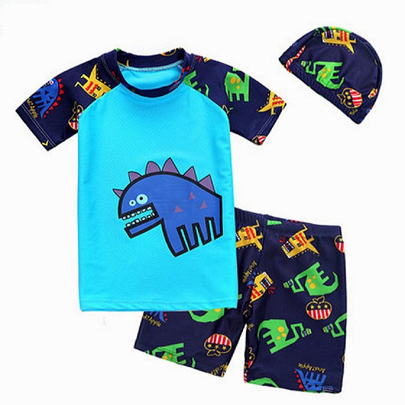 Bộ đồ bơi cho bé trai hình khủng long