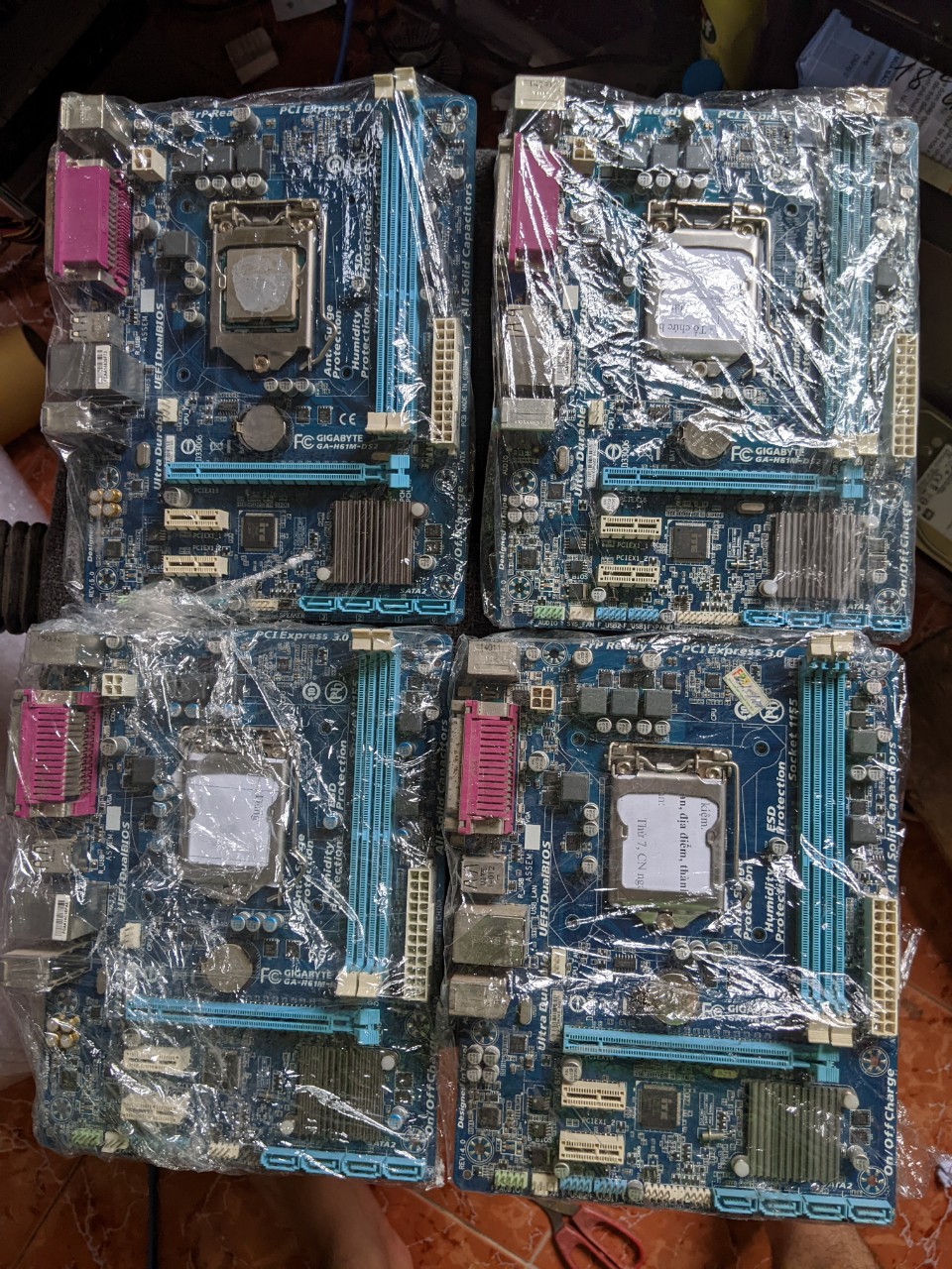 Combo main h61, chip,  ram , ổ cứng, nguồn cst( full 1bộ)