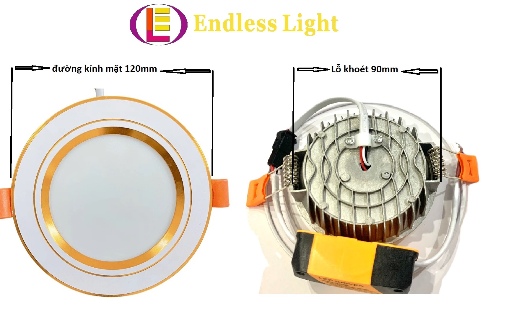 Đèn âm trần nhôm đúc LED Downlight 7W