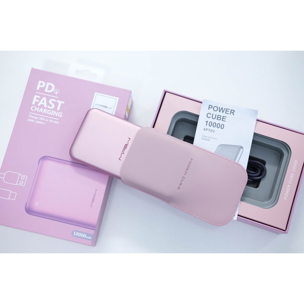 Sạc dự phòng Mipow Power Cube 10000 mAh PD 18W - (SPT02)