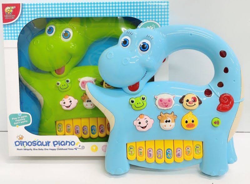 Đàn Piano hình con vật cho bé Mẫu mới, có đèn, tặng kèm pin