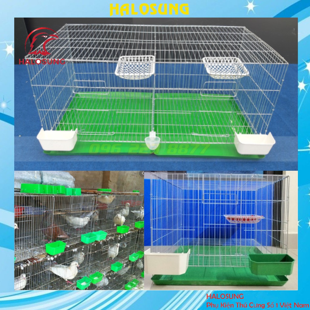 Lồng nuôi chim bồ câu Halosung chuồng nuôi chim bồ câu kèm phụ kiện LC12