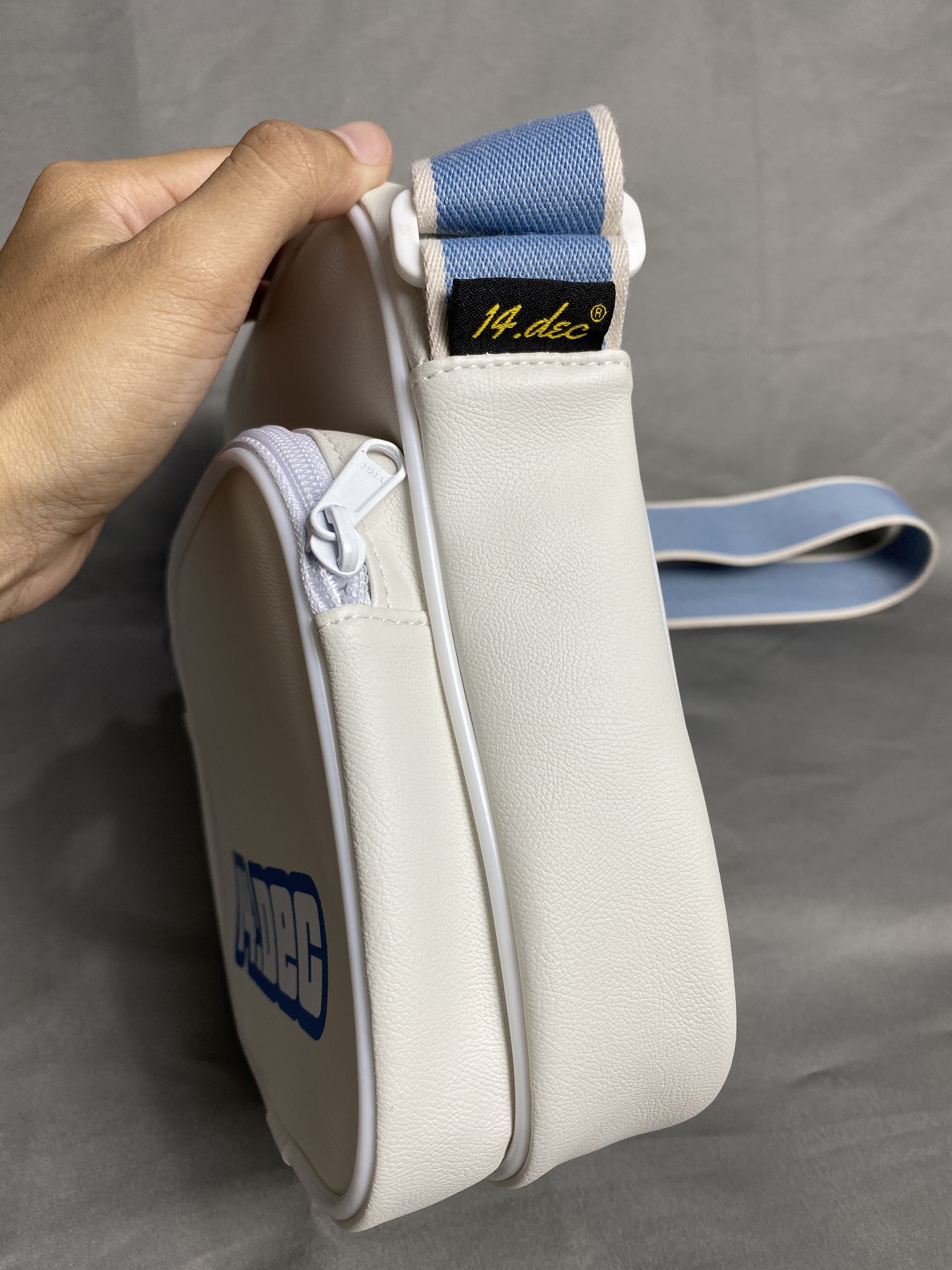 Túi đeo chéo nam nữ minibag da PU 14.DEC