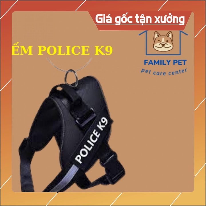 combo dây dắt cường lực ,đai lưng police k9 cho chó
