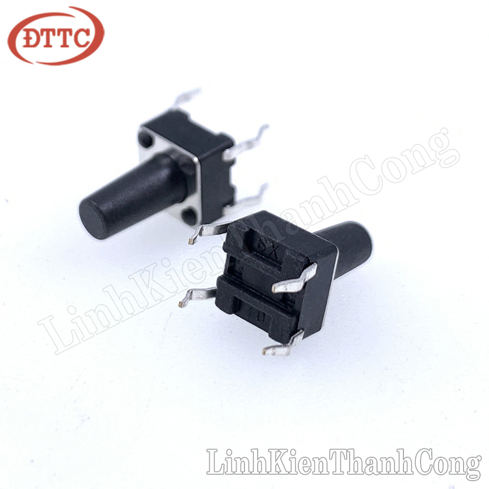 Bộ 5 chiếc nút nhấn 4 chân 6x6x10mm dip