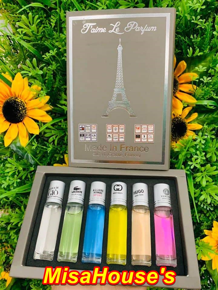 Set 6 Chai Nước Hoa Phap Dạng Lăn - 20ml/chai