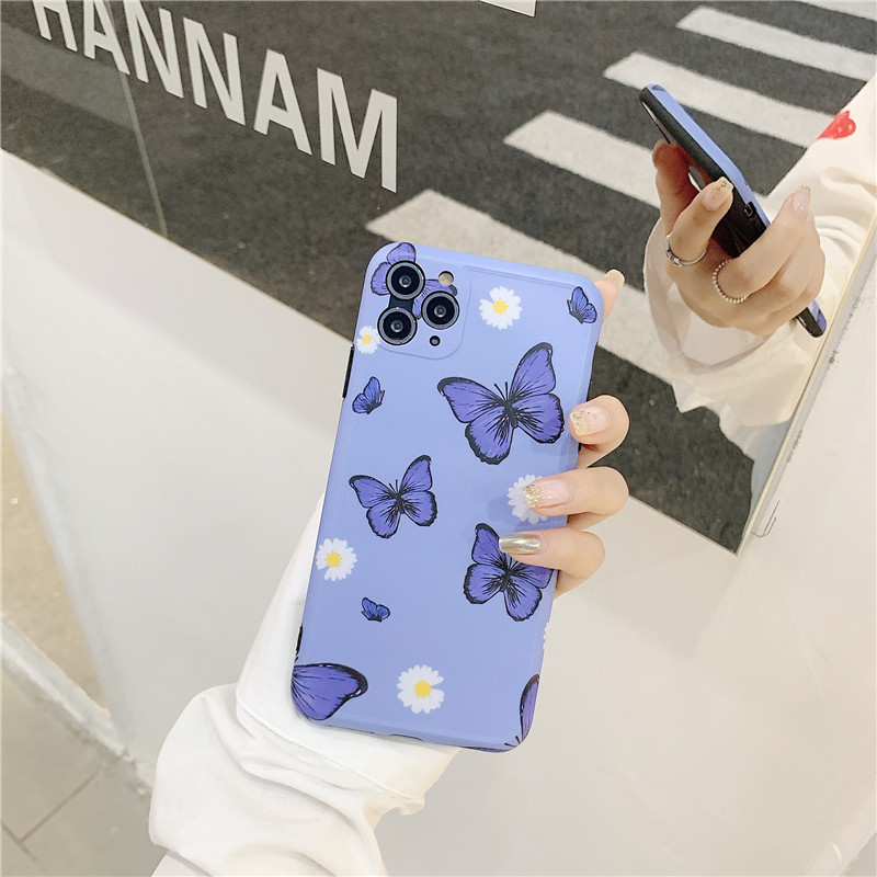 [HCM]Ốp iPhone Bướm Và Hoa iPhone 7/8/7Plus/8Plus/X/Xs Max/11/11 Pro/11 Pro Max - ốp iphone